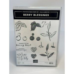 NIB Stampin’ Up! Sale-A-Bration “Berry Blessings” Set of 13 Photopolymer Stamp